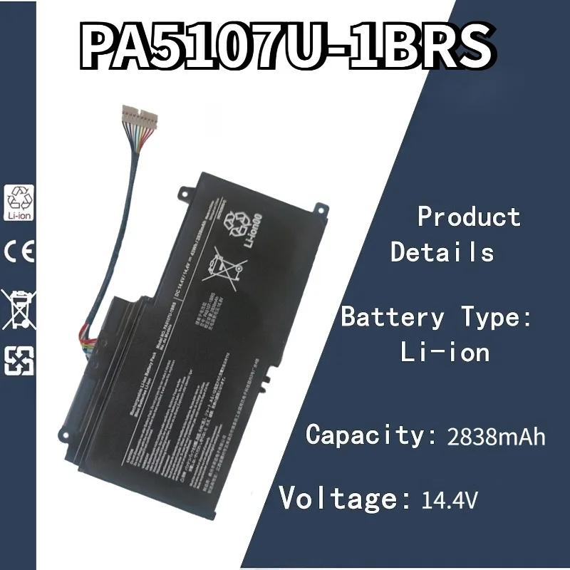 

14.4V 2838mAh PA5107U-1BRS Battery For Toshiba Satellite L45 L45D L50 P55 P55-A5312 L55 L55T P50-A S55-A5275 S55-A5294 S50 S55T