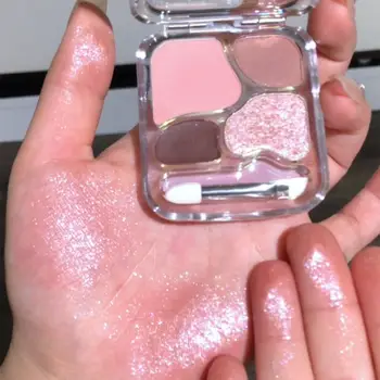 Little Ondine 四色眼影粉餅高光自然裸色韓式妝容閃亮眼影 10 最佳銷售 小奧丁 - №2