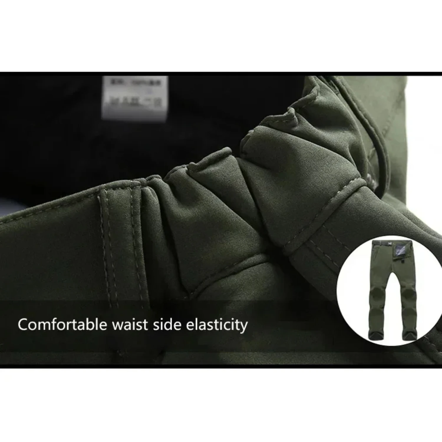 Stay stylish and warm with these cozy mens waterproof soft shell fleece hiking pants, perfect for winter camping and hiking adv