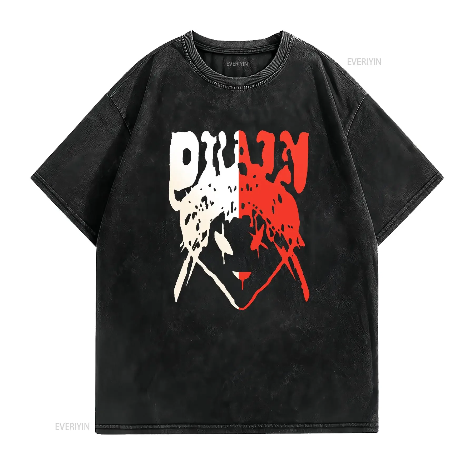 Bladee Drain Gang Strawberry Alien Heavy Cotton T Shirt Music Merch Streetwear Vaporwave Clothing vintage Washed Stylish