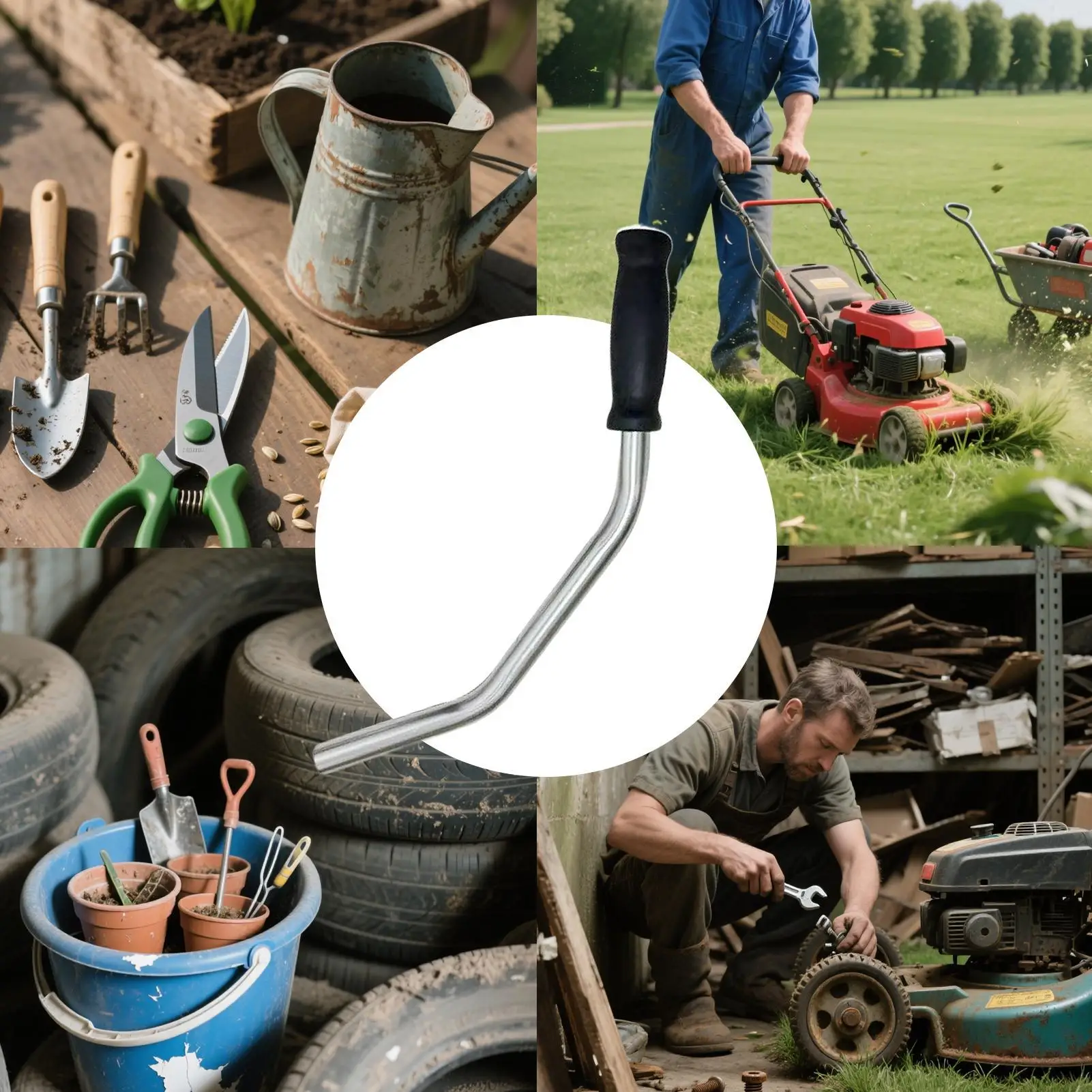 جزازة العشب مقبض أداة تشذيب العشب مقبض الانتهازي مقبض مريح موتور نكص استبدال حديقة أدوات كهربائية الملحقات #6