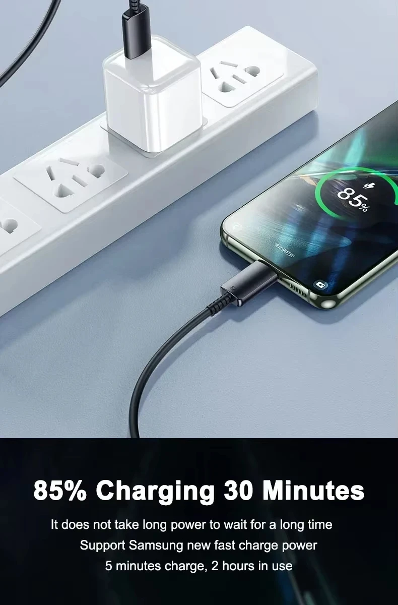 NNBILI PD 45W 5A USB Type C to Type C Turbo Charging Cable for Samsung  Galaxy S20 S21 S22 S23 S24 Ultra Plus  USB C Data Line image 2
