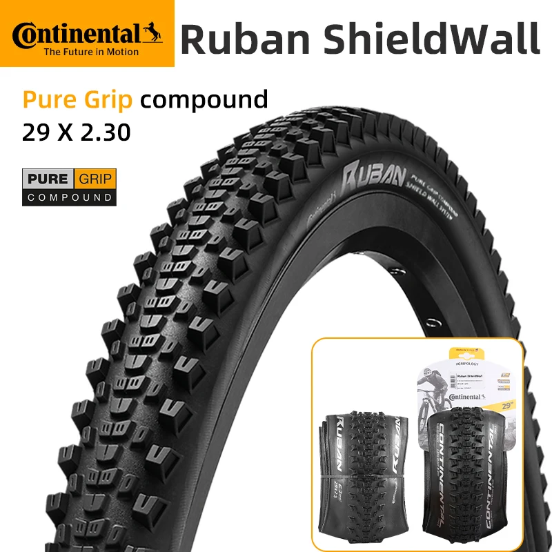 CONTINENTAL RUBAN Shieldwall Tubeless Tire MTB 29IN TLR E-25 Folding Tyre 29x2.3 Mountain Bike Tubeless XC Tire