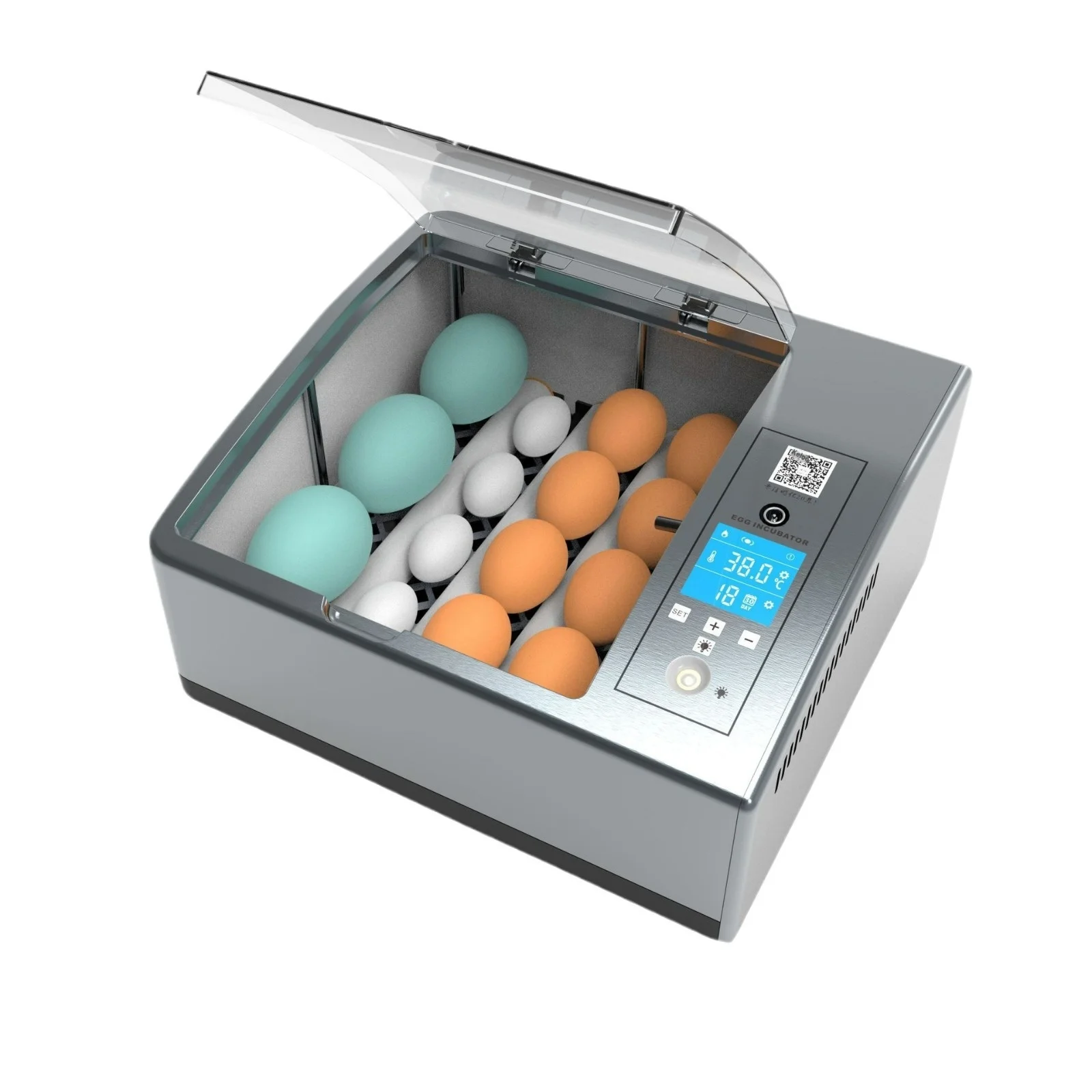 

New Small Fully Automatic Intelligent Egg Incubator for All Kinds of Poultry with 98% Hatching Rate
