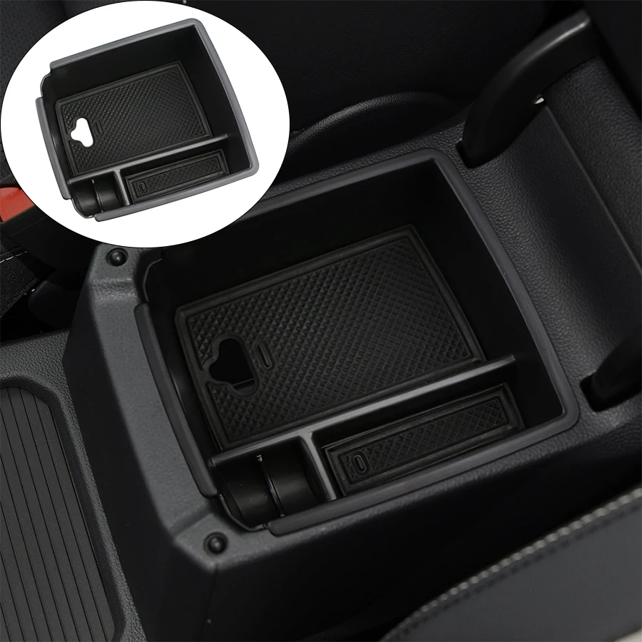 Centro Console Organizador Bandeja, Braço Caixa De Armazenamento, Acessórios Do Carro, VW Tiguan MK2 2016-2022