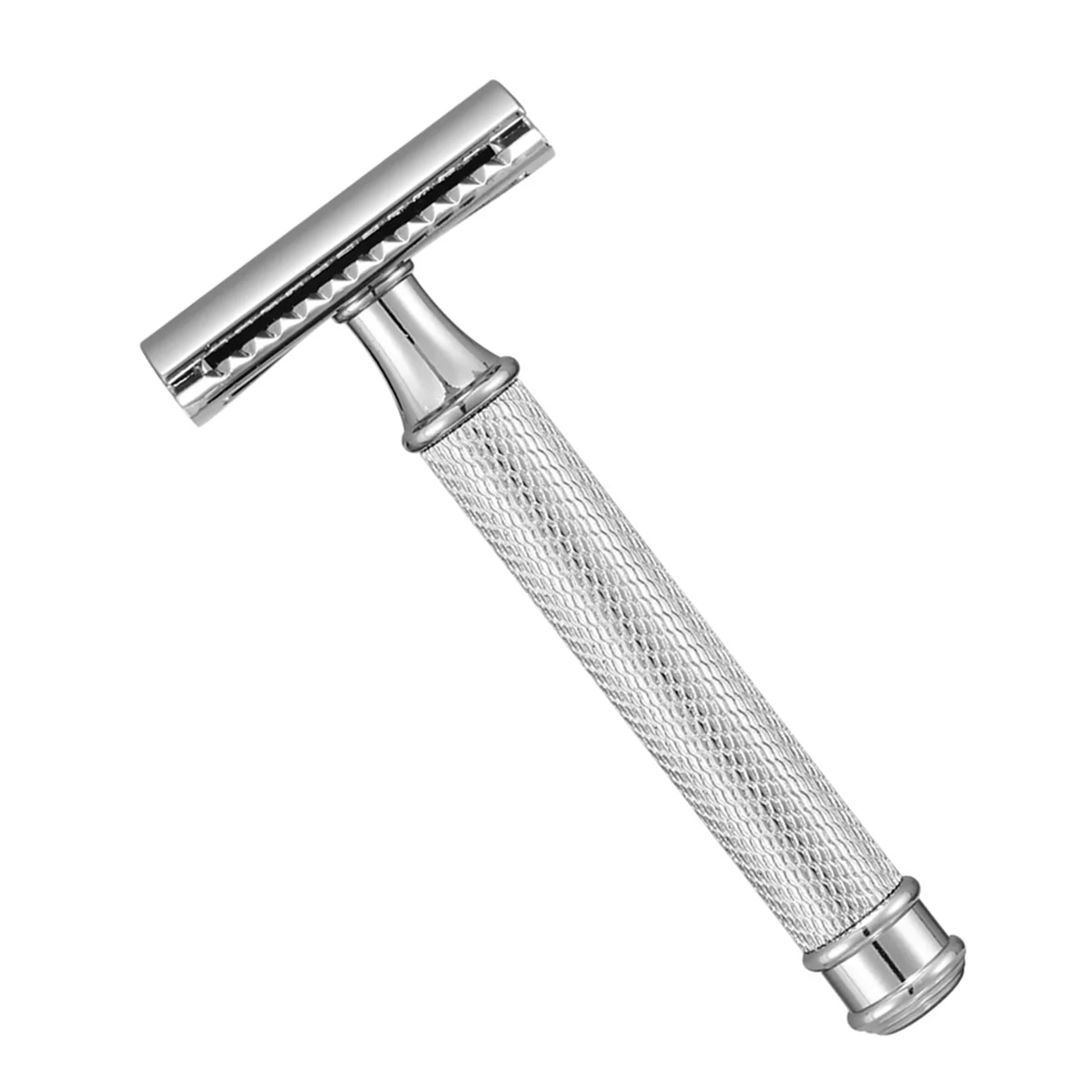 New Safety Mens Folding Shaving Double Edge Classic Safety Shaver Men'S Silver