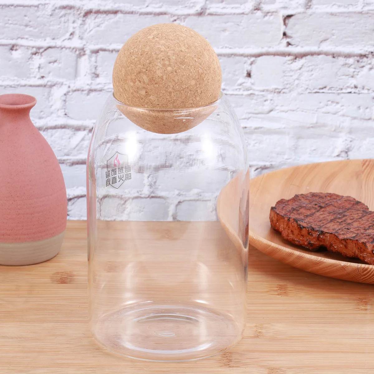 

Heat Resistant Glass Storage High Boron Kitchen Container For Tea Cereals 800Ml Transparent Sealed Jar Crack Resistant