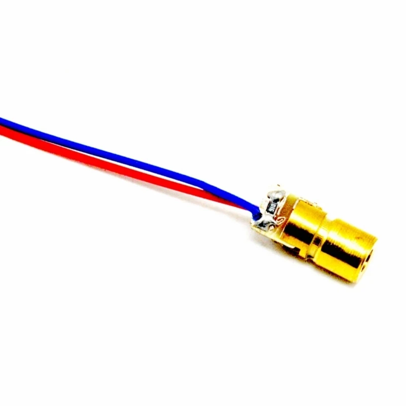 Modul Dot Diode Laser Merah Tipe Mini 650nm 5Mw dengan Driver 3V 6x10mm