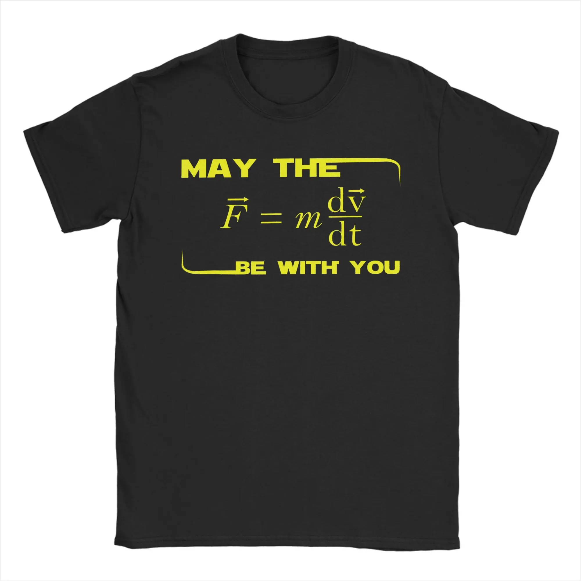 Oversized T-Shirt Summer May The (F = mdv dt) Be With You Physics Geek Fashion T Shirts for Men Plus Size Short Sleeve Clothing