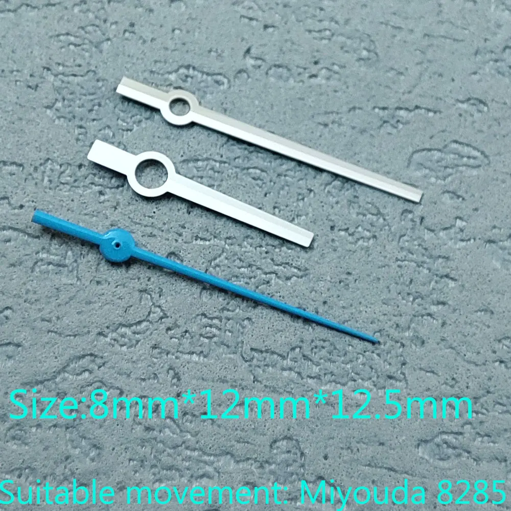 Lancette dell'orologio Miyouda8285 mani blu lancette luminose accessori per orologi di seconda mano lancette dell'orologio lancette argento una parte