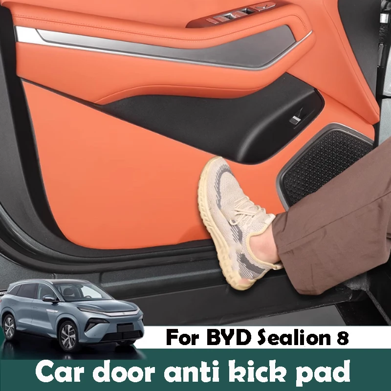 

For BYD Sealion 8 Tang L 2025 Car Door Anti Kick Pad Leather Material Car Accessories Interior