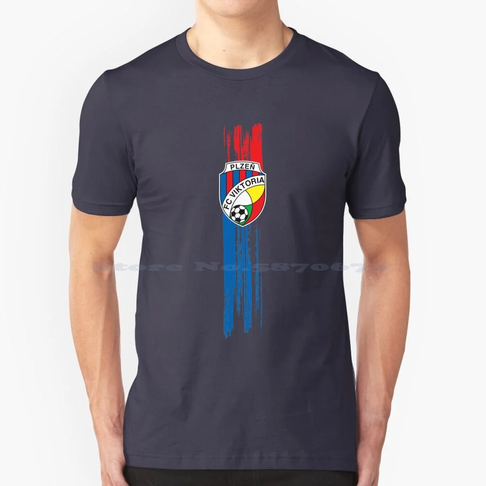 All For This Colours , My Heart Is Plzen , Czech Republic T Shirt 100% Cotton Tee Czech Republic Plzen Football Plzen Goal