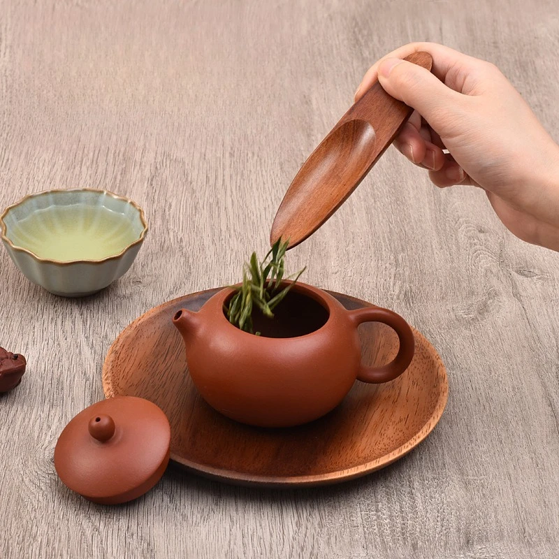 Jujube Wood Tea Spoon Mini Wooden Coffee Spoon Creative Tea Shovel for Tea Coffee Spice Kitchen Accessory Tool