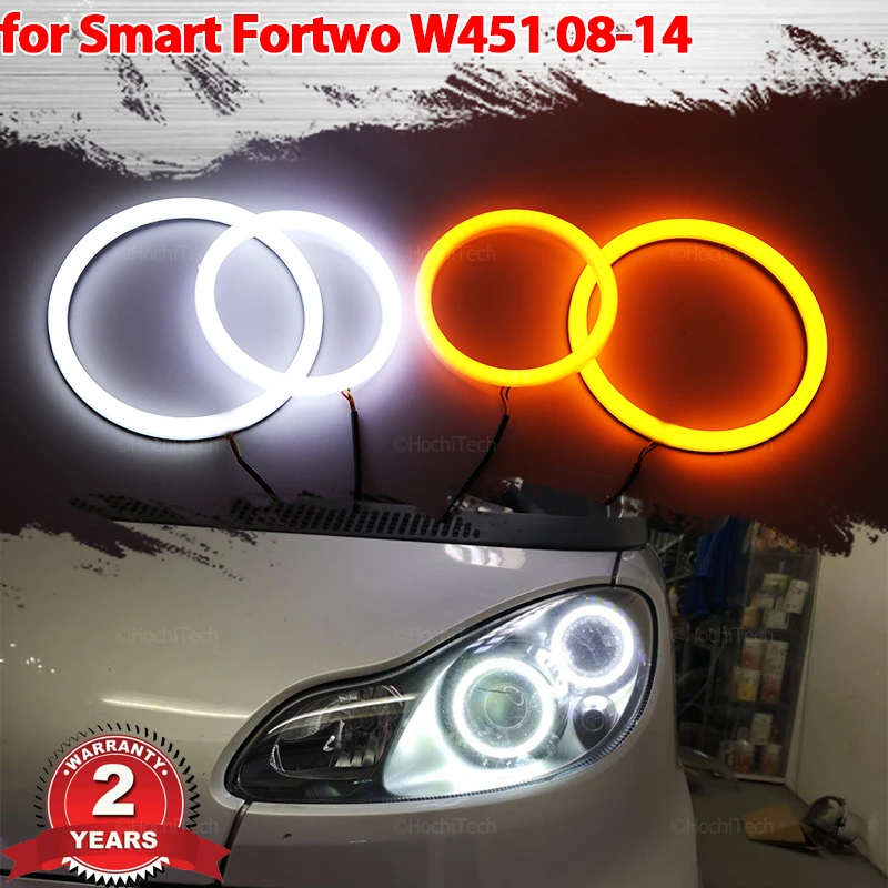 

Cotton Smd LED Angel Eyes Bulb Halo Ring White Yellow Lamp DRL Styling for Brabus Smart Fortwo W451 Mk2 2008-2014 Car-styling