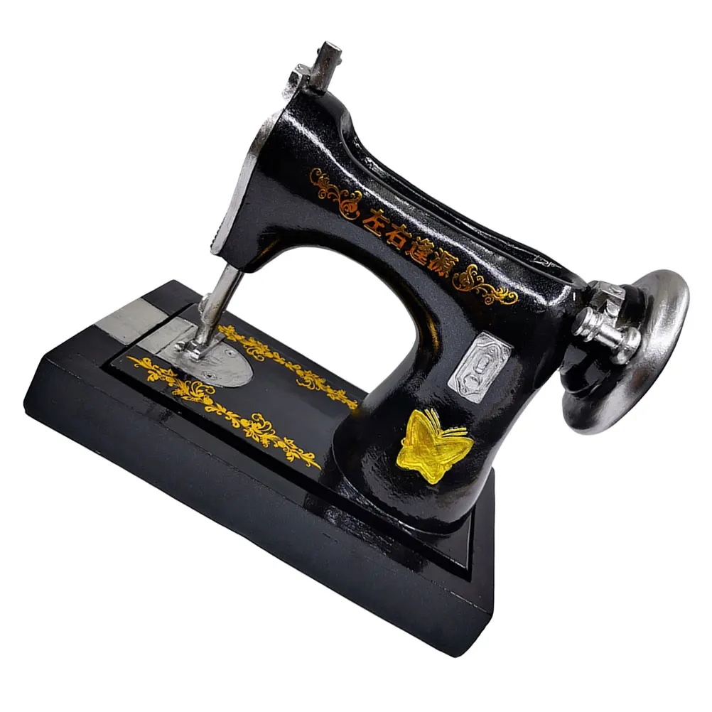 1 قطعة الزهرية الحرفية الراتنج خمر ماكينة خياطة شكل وعاء عصاري لنباتات الصبار ديكور سطح المكتب حديقة الزينة