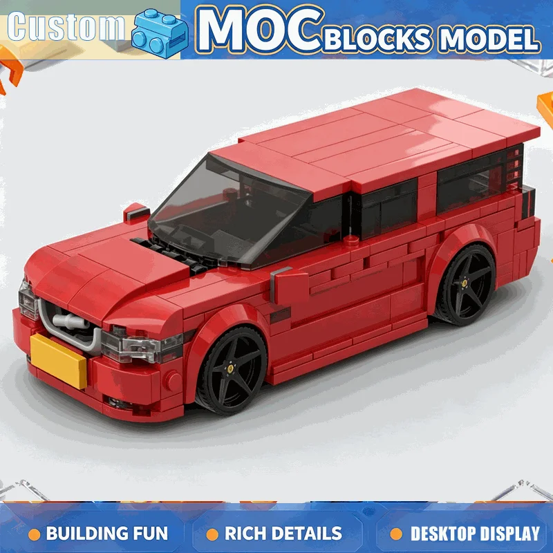 NEW 374 PCS MOC Classic Station Wagon Car Model Building Blocks DIY Creative Assembly Educational Toy Collection Birthday Gift
