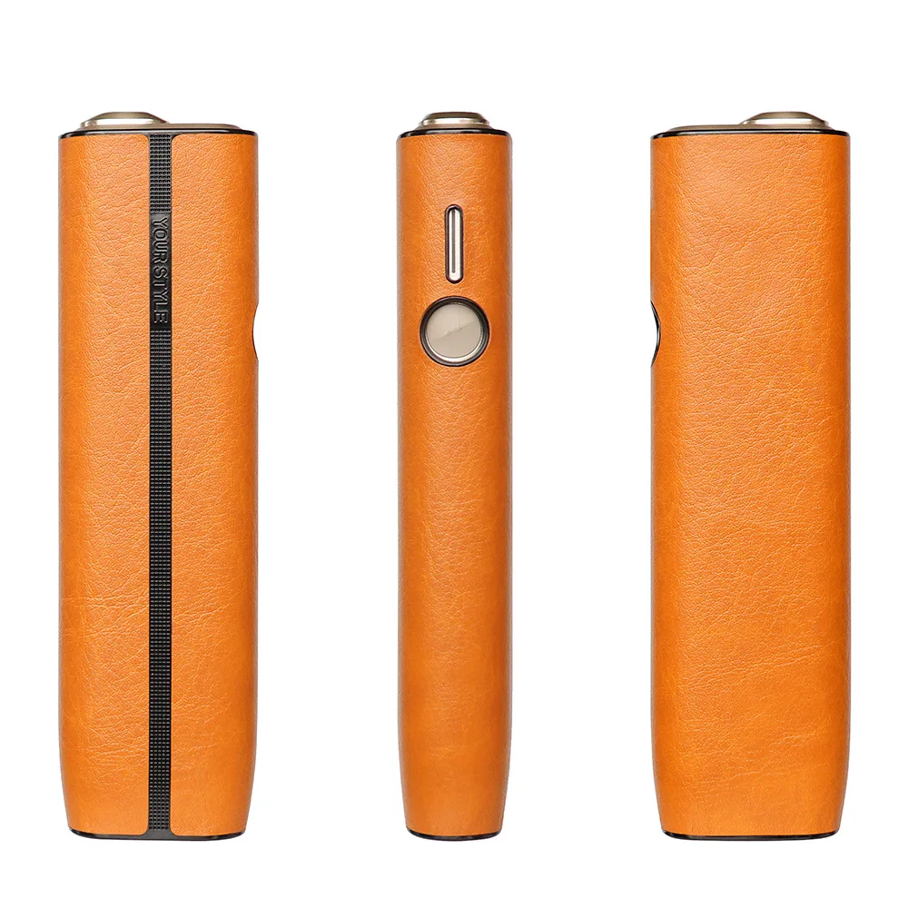 حافظة صلبة بلون سادة من مادة جلد البولي كربونات + البولي يوريثان لهاتف IQOS ILUMA ONE