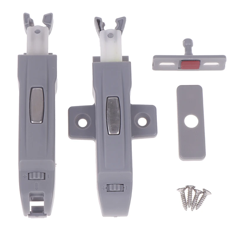 【New】1 Pack Rebound Self Locking Device,Push To Open Cabinet Catches,Adjustable Kitchen Buckel Locks,Cabinet Push Latches
