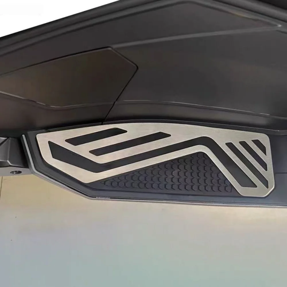 FOR QJMOTOR Hong 150ADV Stainless Steel Anti-Slip Footrest Pad Mod Part  Enhance Your Ride with This Durable Footboard Accessory
