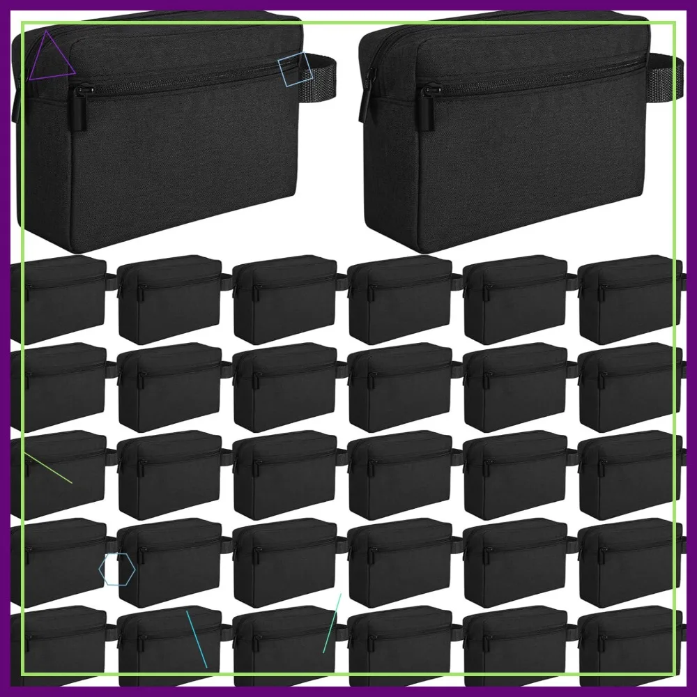 

32 Pcs Travel Toiletry Bag Water Resistant Hanging Cosmetic Organizer Foldable with Divider Handle