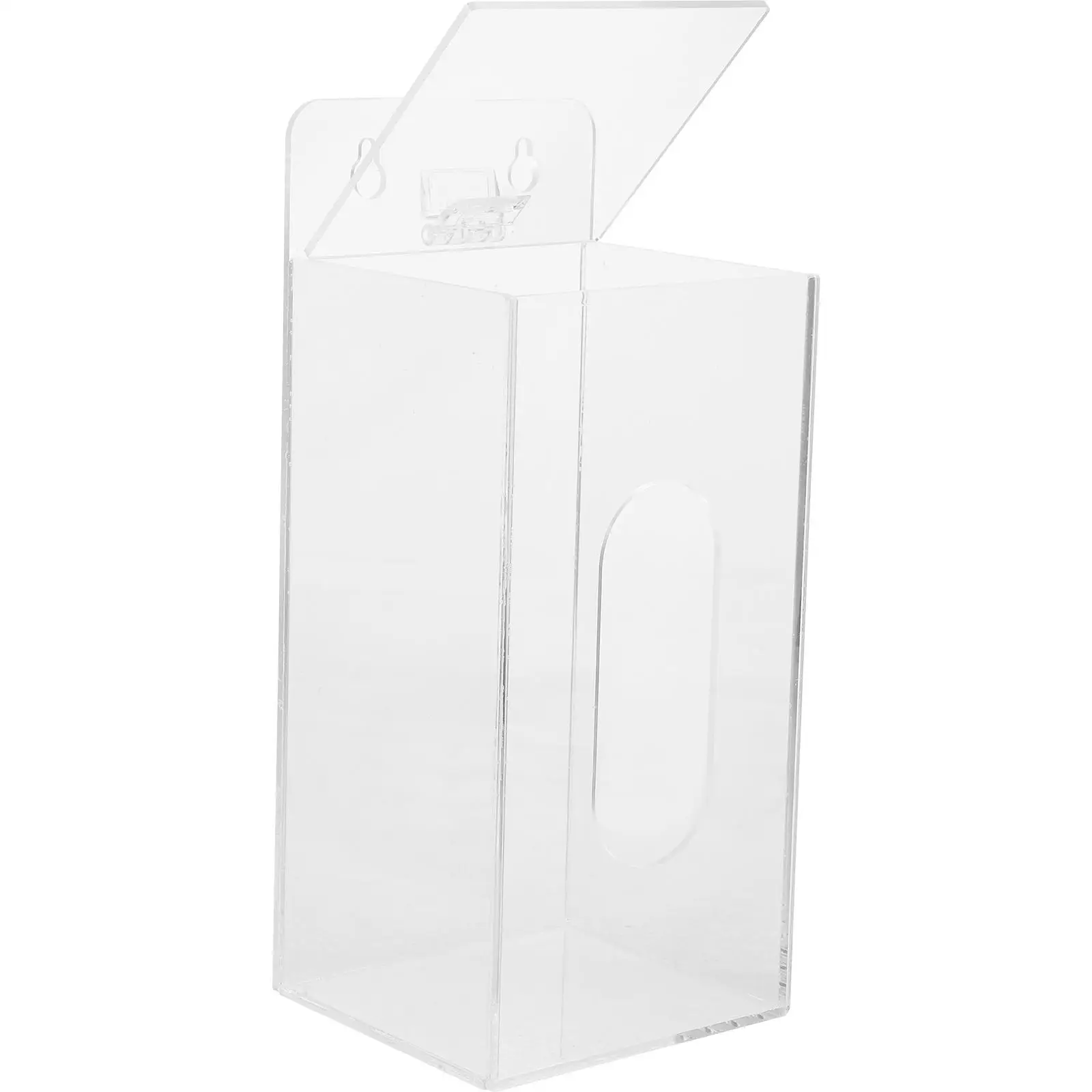 

Glove Mask Dispenser Wall Mount Transparent Storage Box for Gloves Masks Lab Hospital Use Easy Install Acrylic Material Space