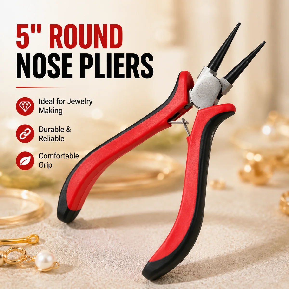 Jewelry Making Loop Pliers - Szczypce okrągłe z wydłużonymi szczękami, 5