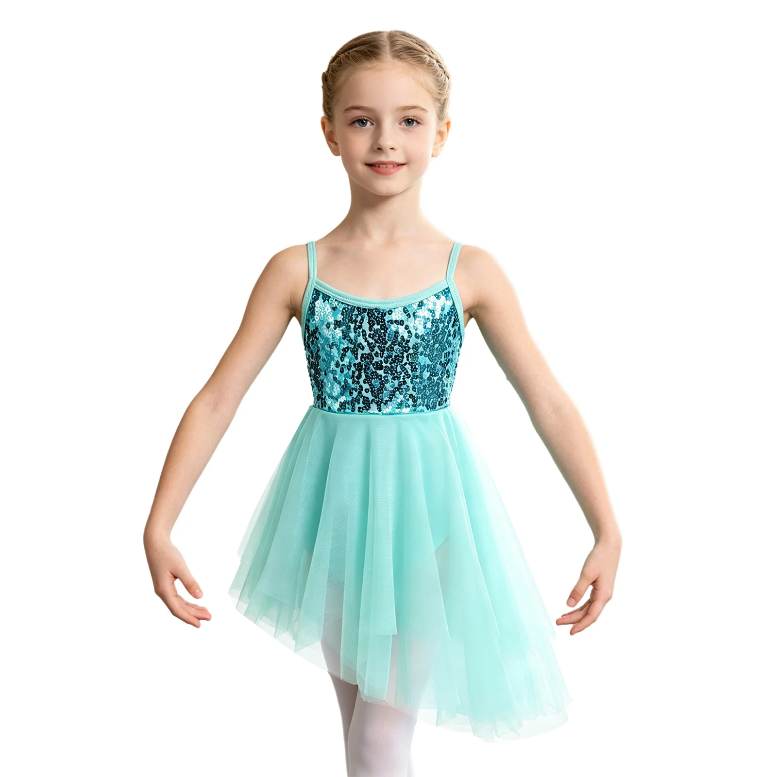 Tutú de bailarina para niñas, vestido de baile lírico de Ballet, leotardo de gimnasia, tutú de hadas de lentejuelas, Jersey de Ballet, vestido de baile, disfraces