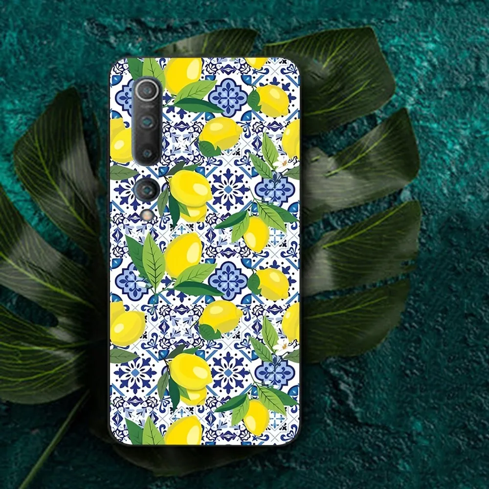 Mediterranean Lemon Phone Case For Redmi Note 4 X 5 A 6 7 8 T 9 9S 10 11 11S 11Epro Poco M3 pro