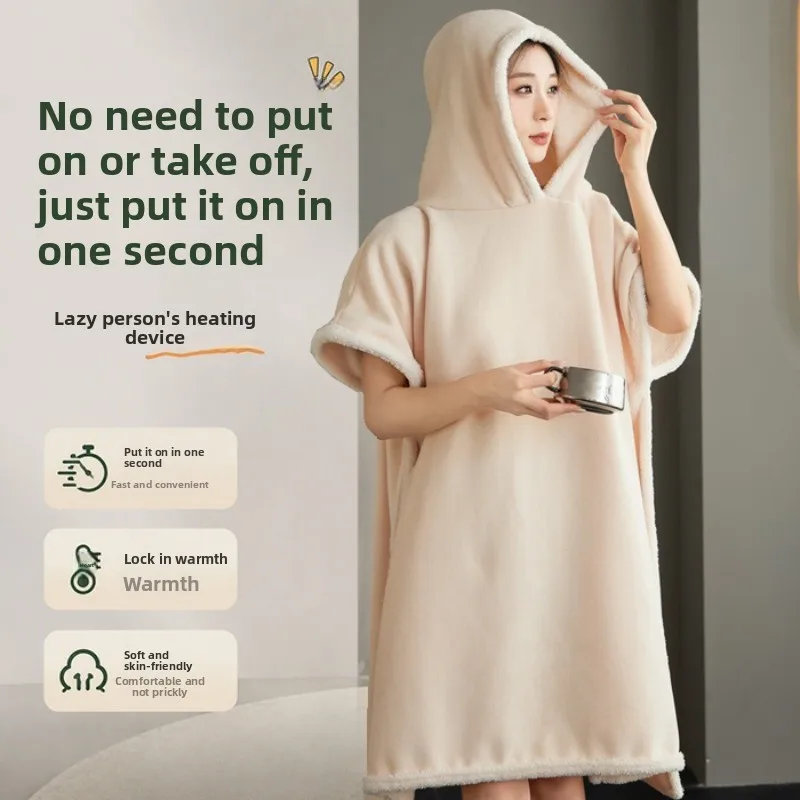 Super Long Wearable Blankets With Sleeves Adult Oversized Hoodies Thick Flannel Sweatshirts Men Women Cozy Soft TV Blanket