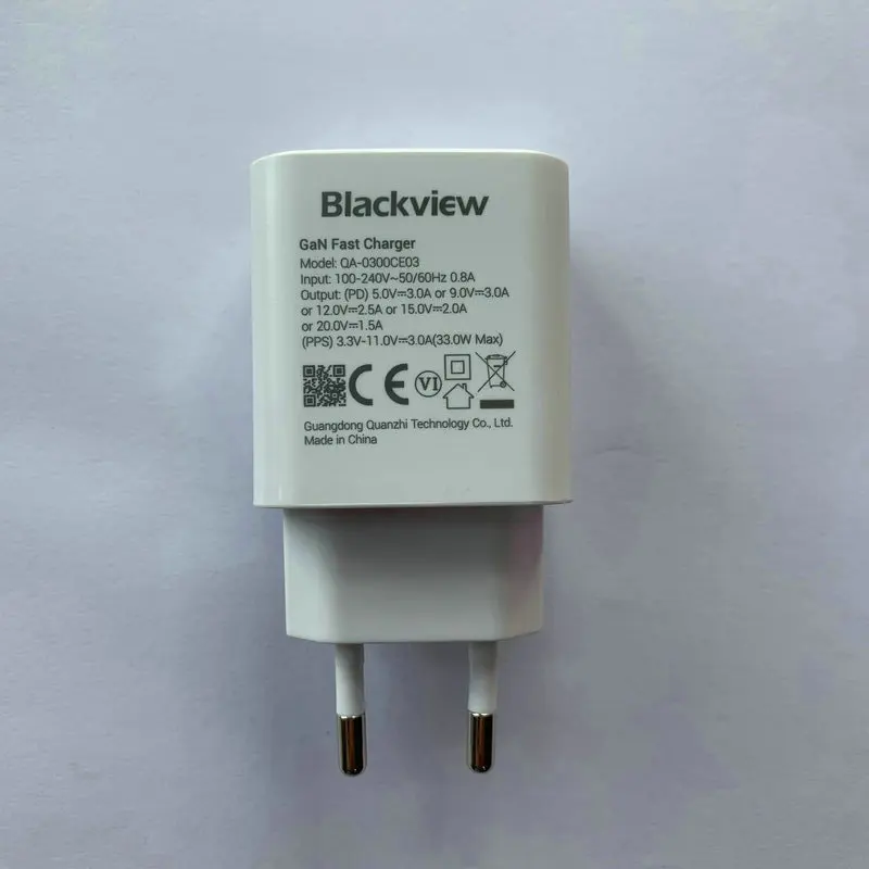 Szybka ładowarka do Blackview BV8900 BV9300 zasilacz aktywny 8 Pro typ-C do typu C kabel oryginalny 33w EU wtyczka ładowarka podróżna — zdjęcie 5