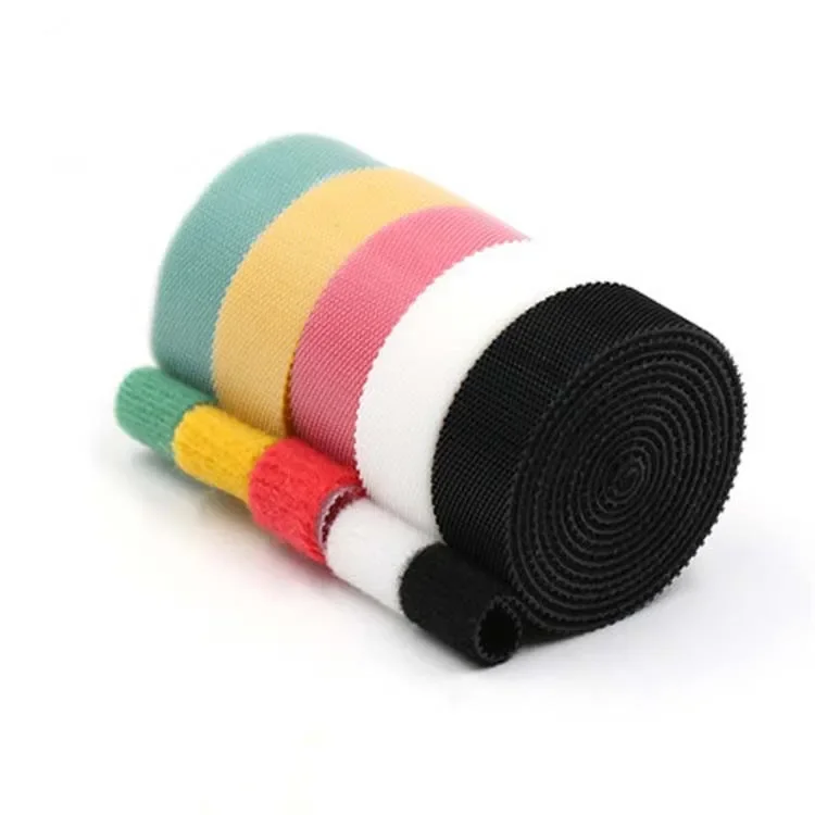 1.5Meter/Roll Reusable Fastening Tape Cable Ties 15mm Self-adhesive Double Side Hook And Loop Straps Cable Wire Management Tape