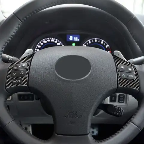 Car Interior Accessories Steering Wheel Buttons Trim Cover For Lexus IS IS250 300 350C 2006 2007 2008 2009 2010 2011 2012
