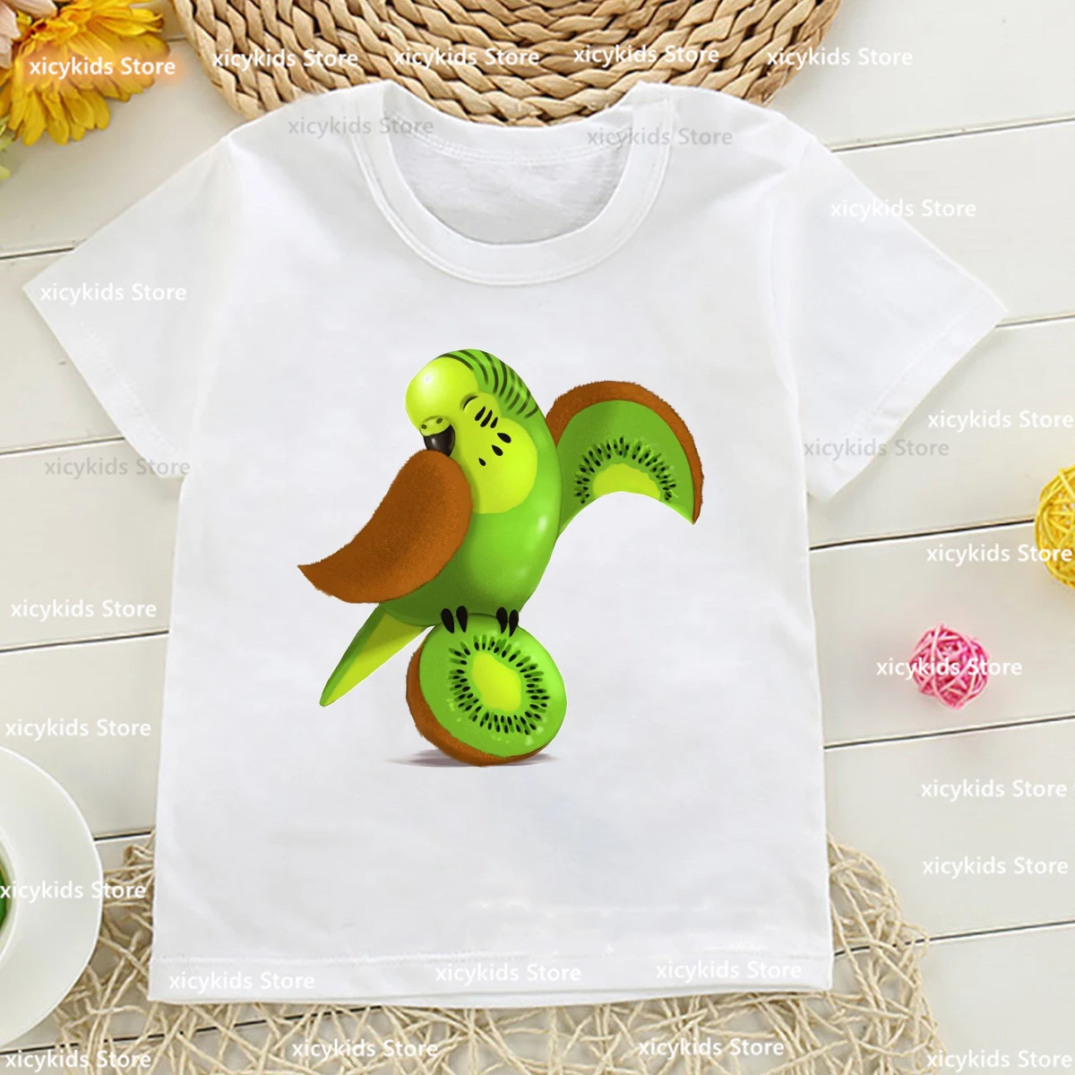 

T-Shirt For Boys/Girls Funny Fruit Animal Cartoon Prints Tshirt Kids Cute Kids Clothes Fashion Trend Boys Girls Unisex Clothing