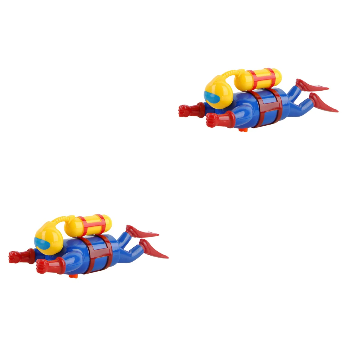 

Set of 2 Winding Diver Clockwork Bath Toy Bathtub Swimming Water Shower Floating