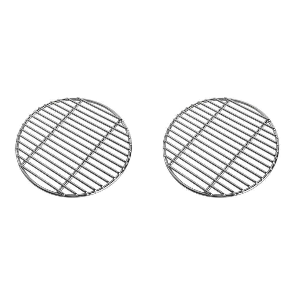 2pcs For Versatile 15.75 Inch Round Stainless Steel Grill Grate - Perfect For Outdoor 40x40cm Barbecue Net