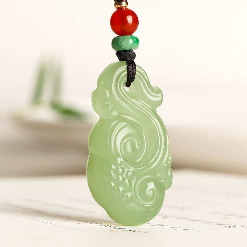 

Natural New Style Hetian Jade Ruyi Pendant Exquisite Jewelry 35*19*10mm