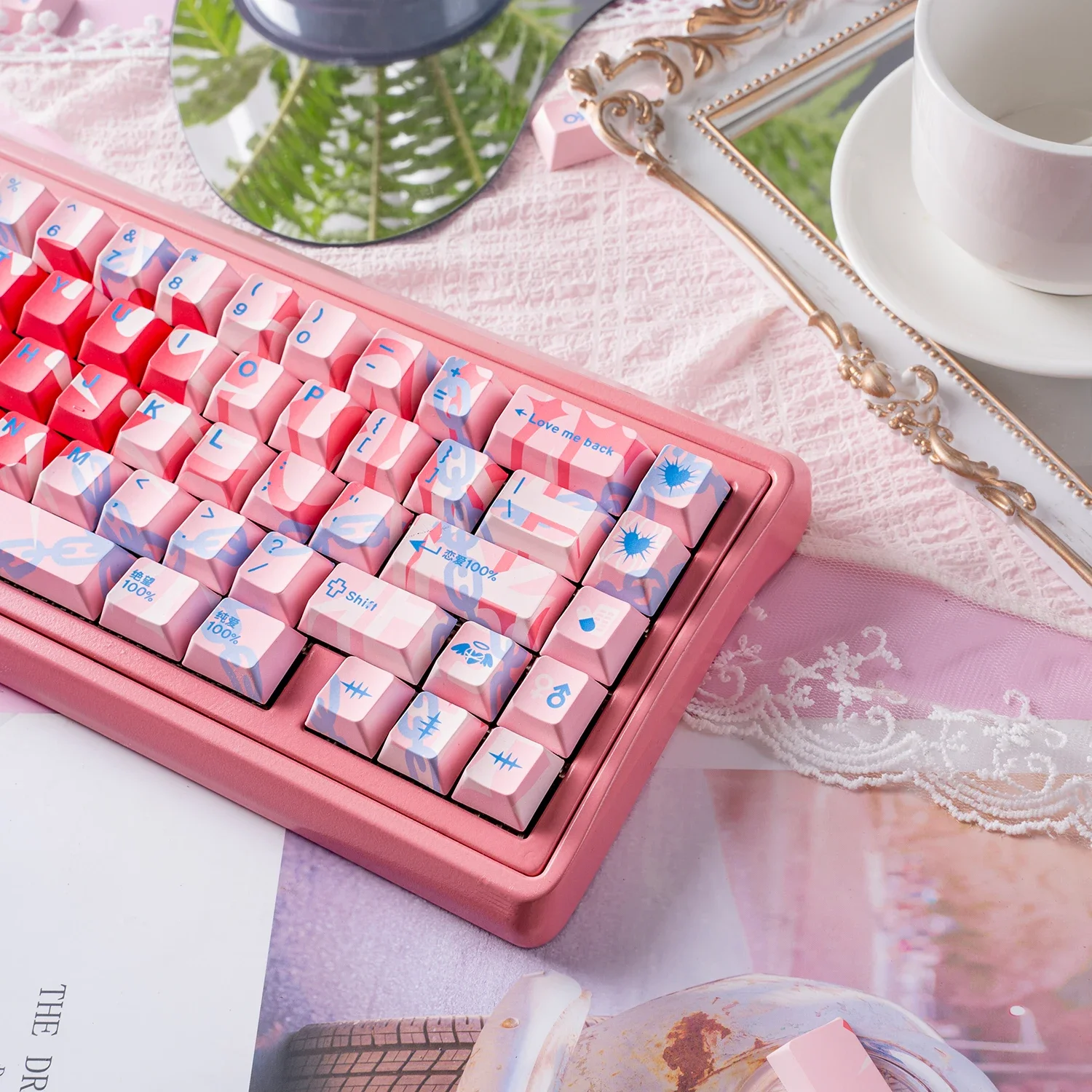 

Where the keycap PBT sublimates 140 keys, the original factory is highly suitable for ATK and other mechanical keyboards