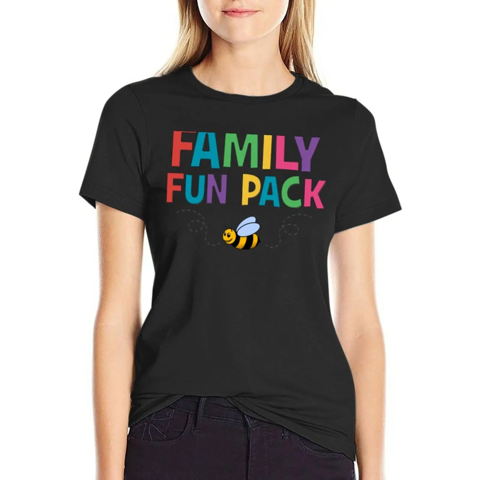 Family Fun Pack YouTube T-Shirt Blouse aesthetic clothes Short sleeve tee graphics plain t shirts for Women