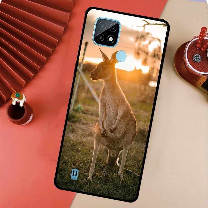 الحيوان الكنغر ل Realme 10 11 Pro Plus GT Neo 5 2T C55 C35 C33 C31 C21Y OnePlus Nord 3 CE 2 Lite Case