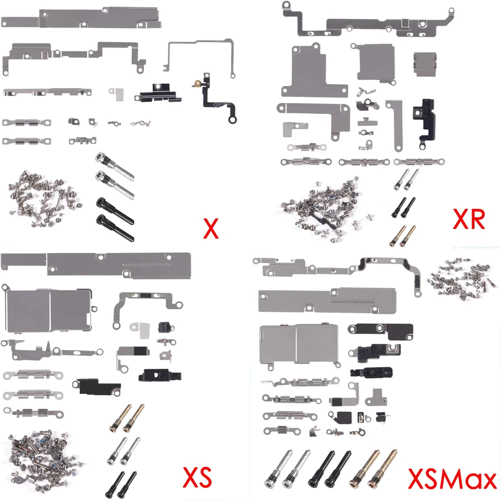 Inner Small Metal Parts Holder Bracket for iPhone 6 6s 7 8 Plus X XR XS 11 Pro Max With All Screws Replacement