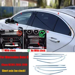 For Mercedes Benz C Class W205 2015-2018 Auto Accessories Car Styling Window BC Pillars Sequins Decoration Cover Sticker Trim