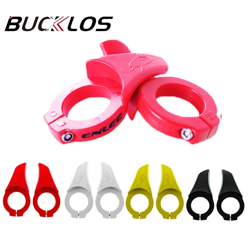 BUCKLOS Bicycle Deputy Handle Anti-slip Bike Secondary Rest Handlebar Lightweight Handlebars With Lock Ring Kit