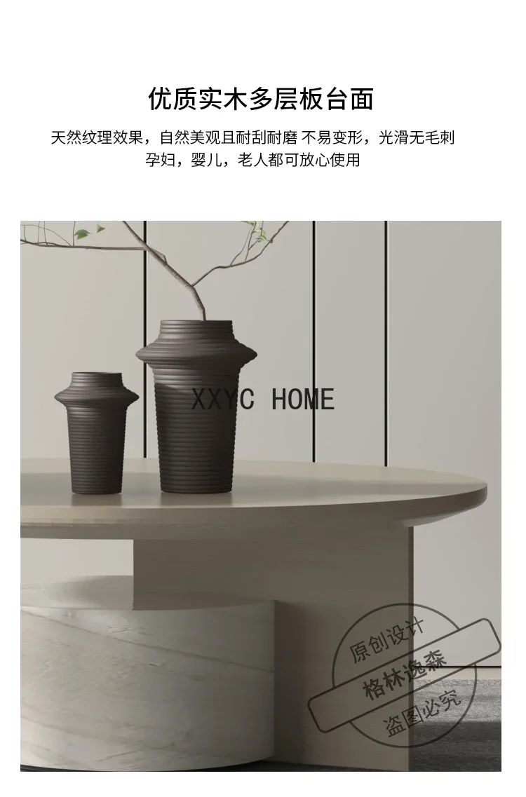 Tamanho criativo mesa de centro redonda combinação moderno e minimalista sala estar casa pequeno apartamento designer mesa lateral móveis