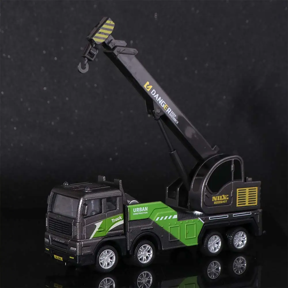 Alloy Diecast Engineering Car Model Bulldozer Forklift Simulation Crane Truck Toys 1:50 Scale Educational Vehicle Excavator