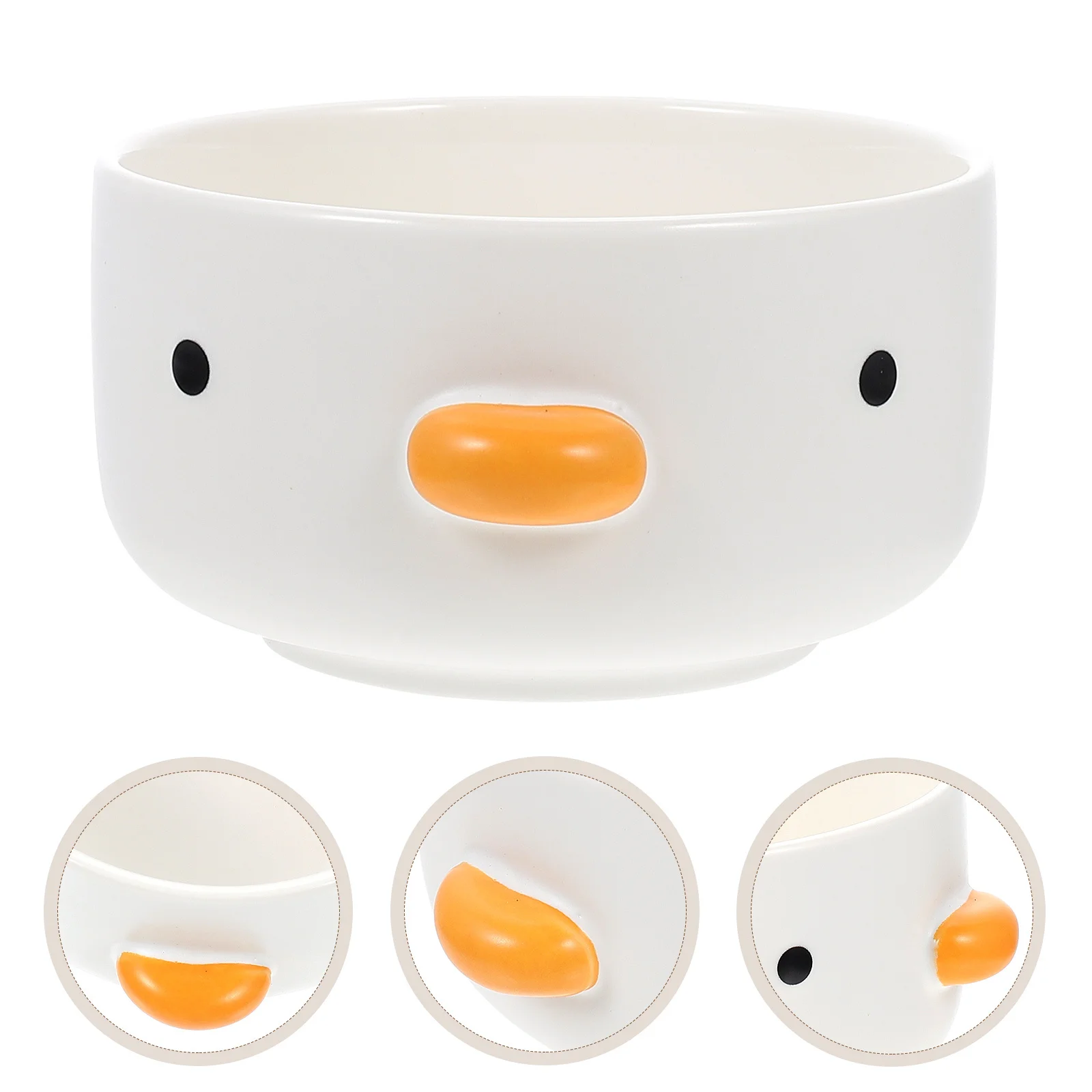 

Adorable Chick Shaped Ceramic Bowl for Dessert Snacks Fruits Salad Storage Household Kitchen Use Lovely Design Multi-Purpose