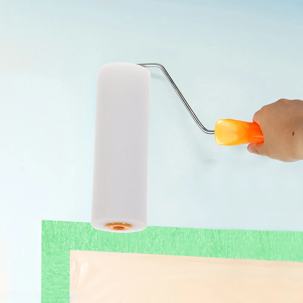 10 قطعة 4 بوصة الإسفنج رغوة رؤساء عالية الكثافة استبدال يغطي ل أدوات طلاء جدران مجموعة الأسطوانة الصغيرة رغوة بكرة طلاء الجدار