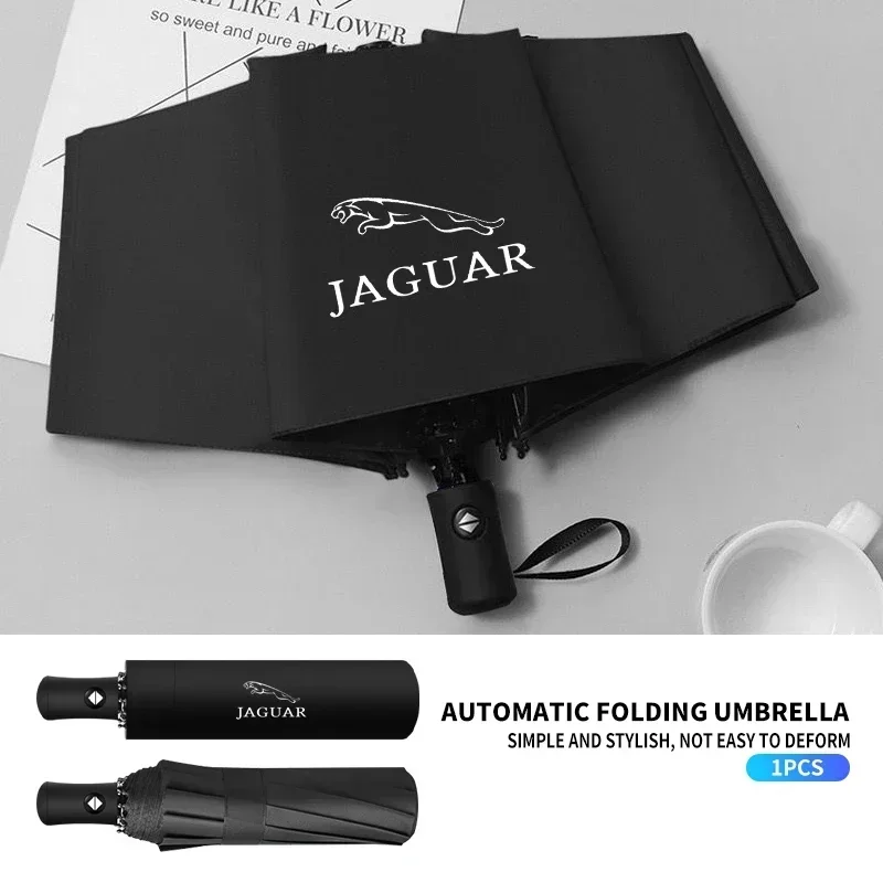 

Car Model LOGO Umbrella Auto Anti-UV Accessories For Jaguar XFL XEL E-PACE F-PACE F-TYPE XJ I-PACE X-X16 XE XK C-X75 X-TYPE