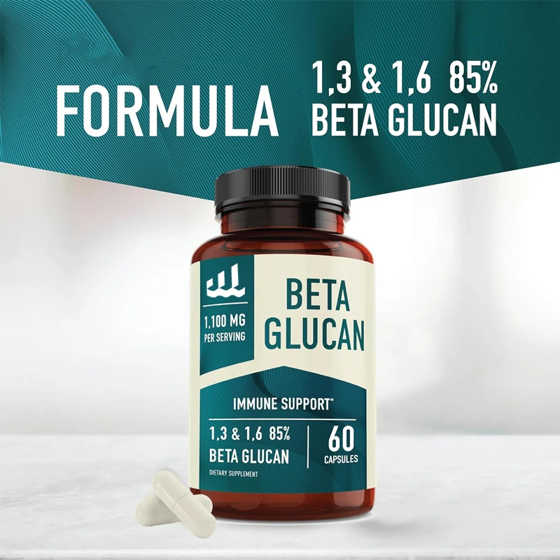 Β-Glucan อาหารเสริมสำหรับภูมิคุ้มกันผิวและการสนับสนุนลำไส้ | 1,3D และ1,6 β-สูตรเพิ่มกลูแคน | 85% เข้มข้น