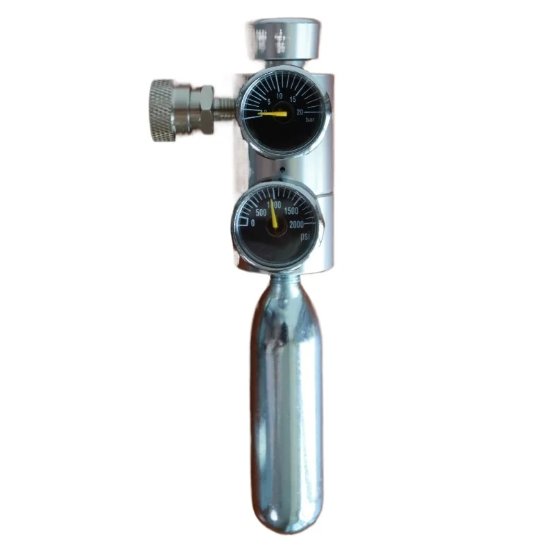 For Pneumatic Coffee Machine Double Meter Decompression All Aluminum Alloy Press Constant Pressure 9bar Does Not Contain Gas