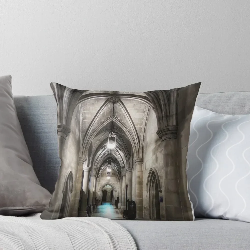 

Hallway, Washington National Cathedral Throw Pillow Decorative Cover For Living Room luxury decor Cushion Cover Luxury pillow